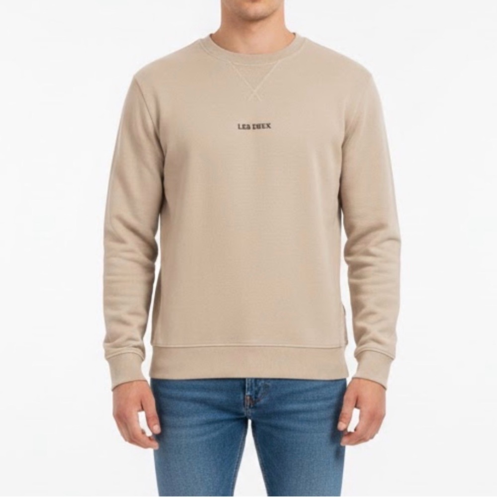 Les Deux Men's Beige round Crewneck Sweater XS Portugal